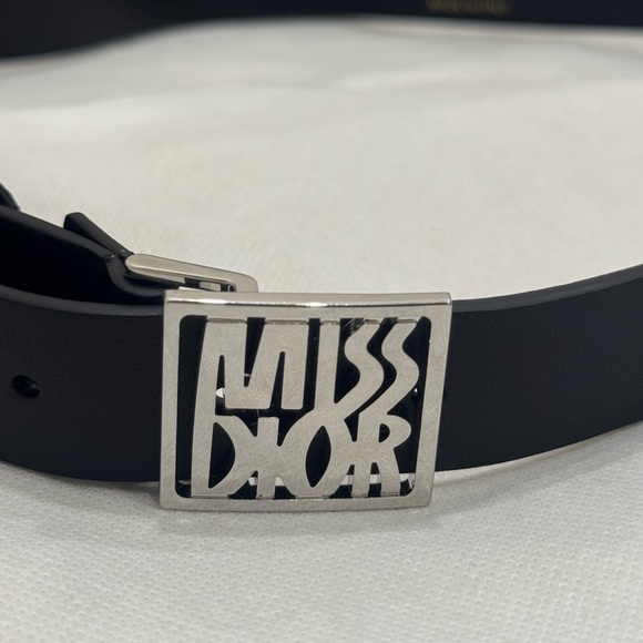 Dior Black Belt Bag with Silver Logo main image 12